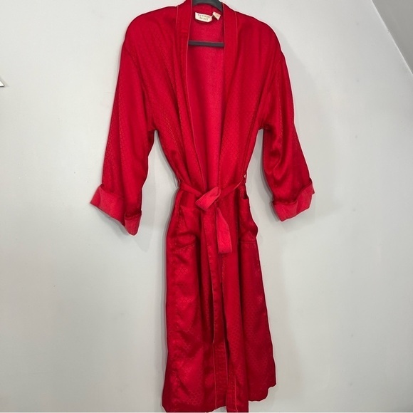 Vintage Victoria’s Secret gold label red robe loungewear terry cloth - Picture 8 of 12